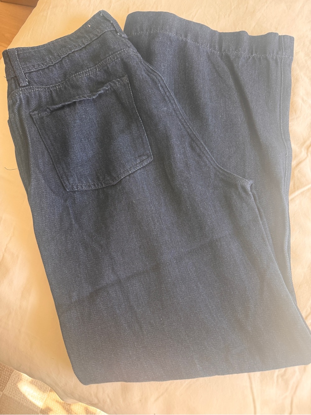 7 for all Mankind Modern Dojo - Wide Leg Dark Blue Women’s Trouser Jeans - Picture 3 of 3